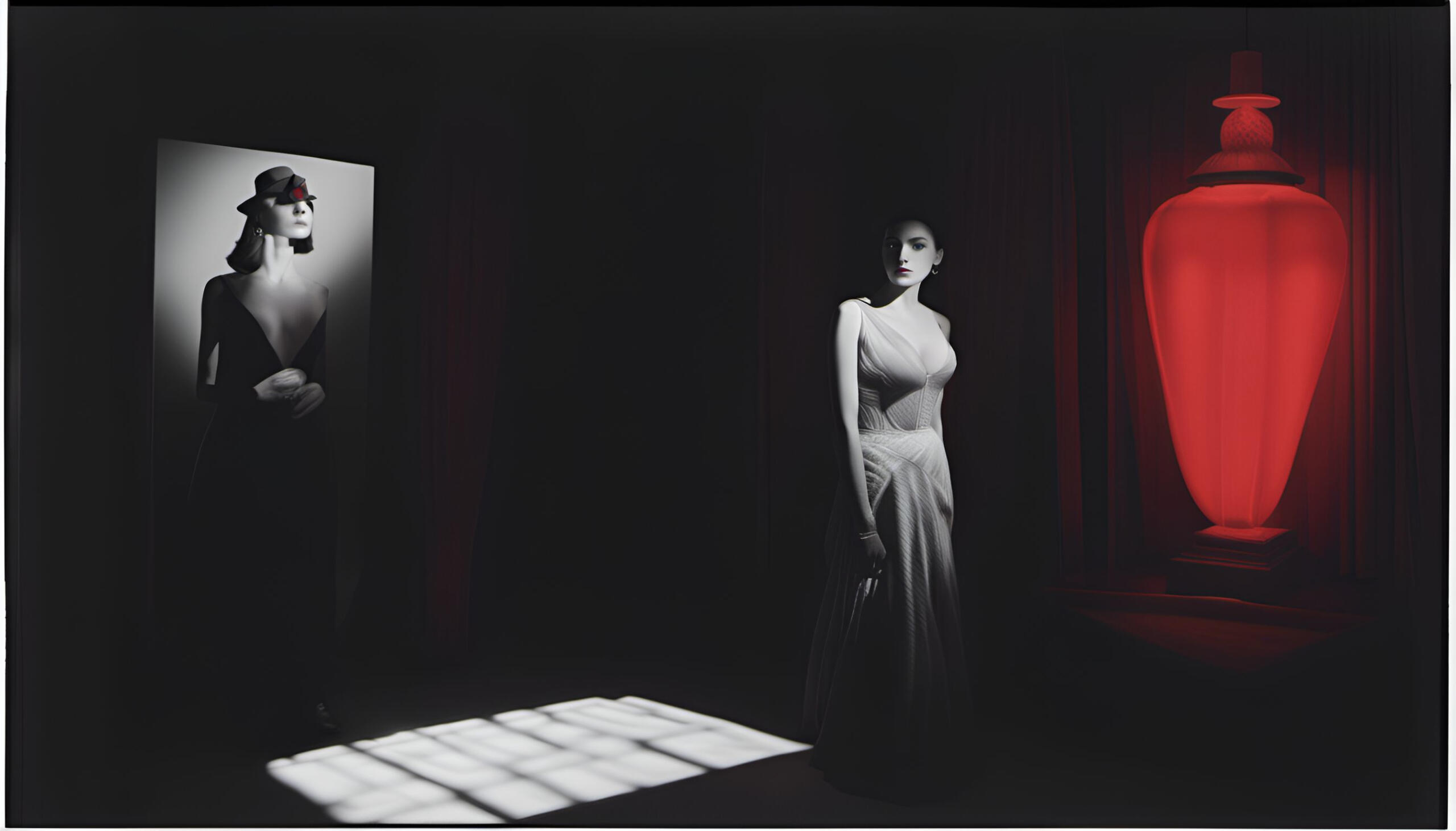 Scarlet first appears as the mysterious and alluring protagonist of William's obsessive fictional opus.